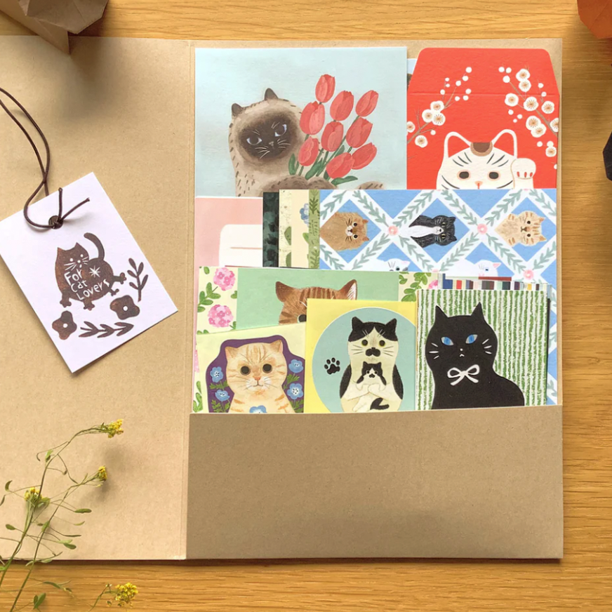 Cat Stationery Gift Set