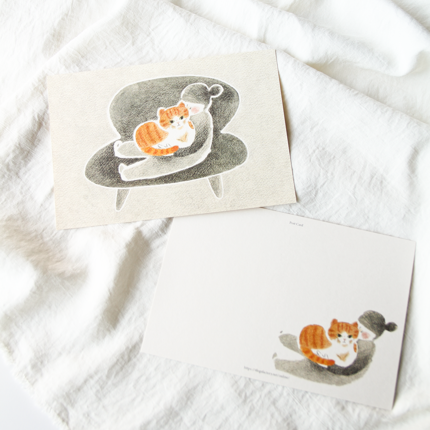 Cats & Us Postcard