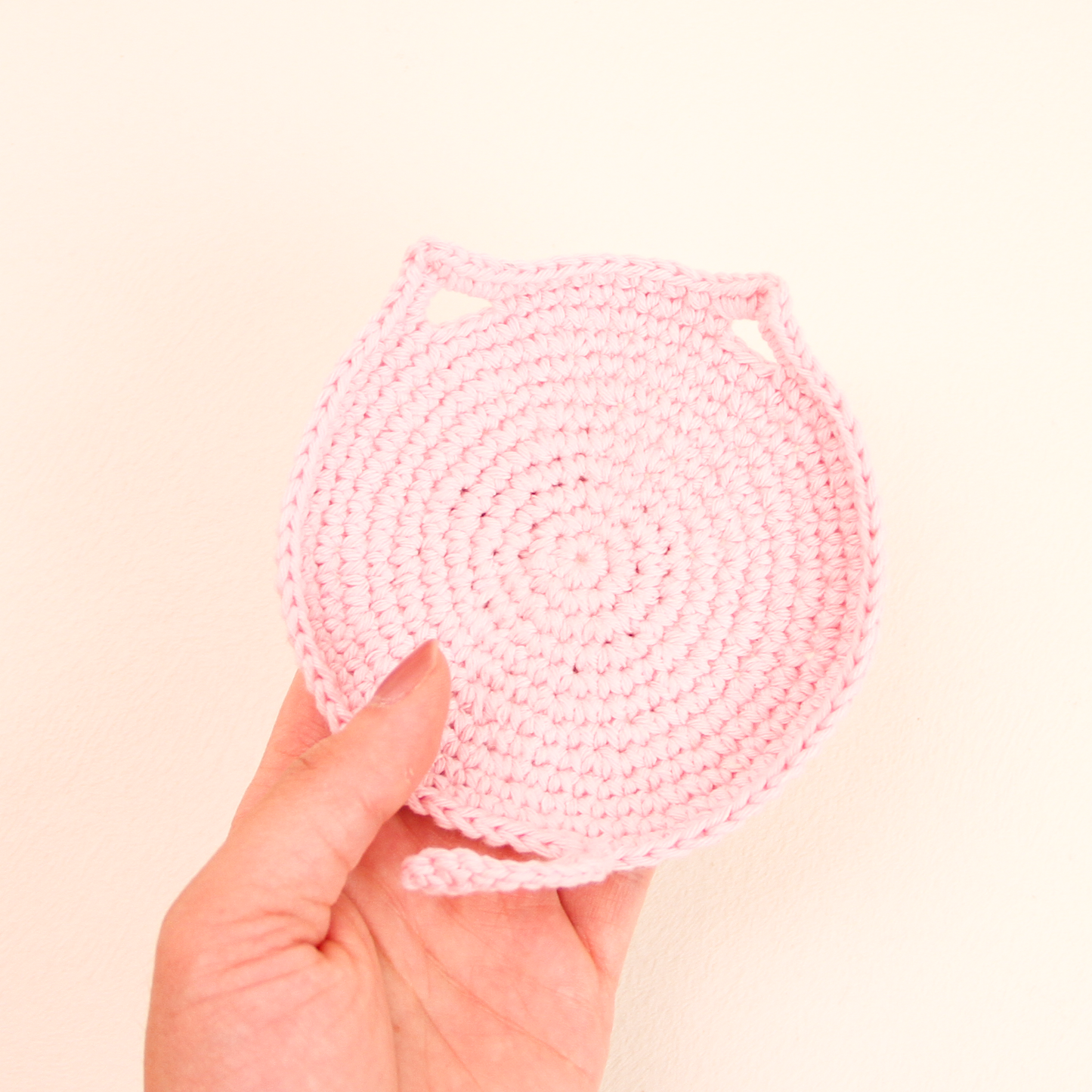 Handmade Crochet Cat Coaster
