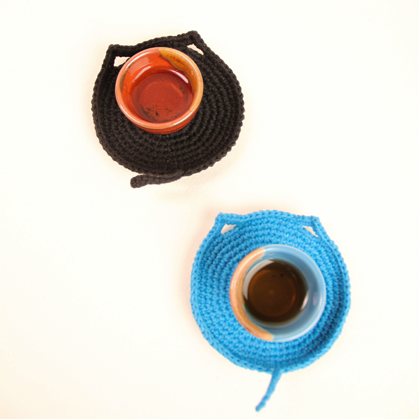Handmade Crochet Cat Coaster