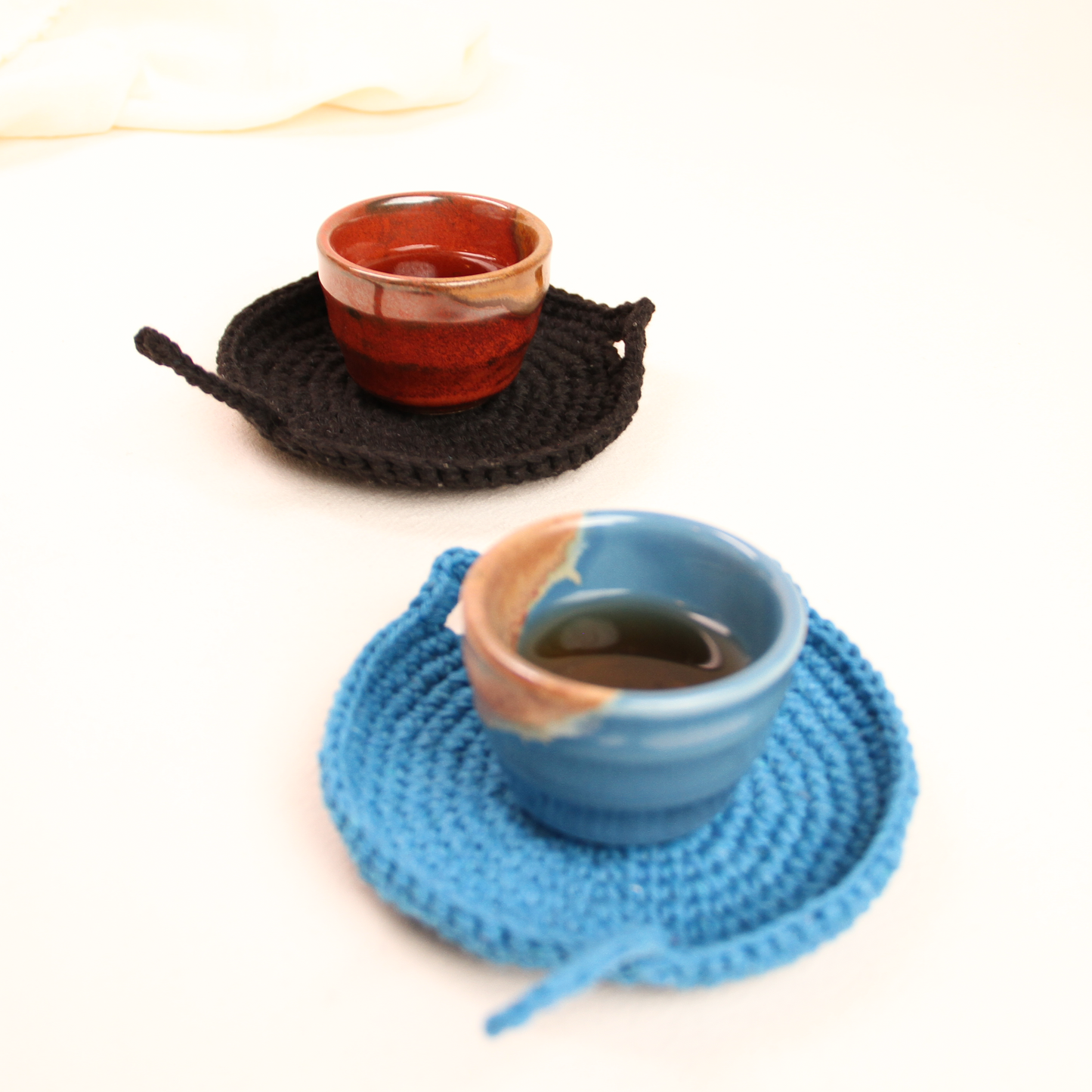 Handmade Crochet Cat Coaster
