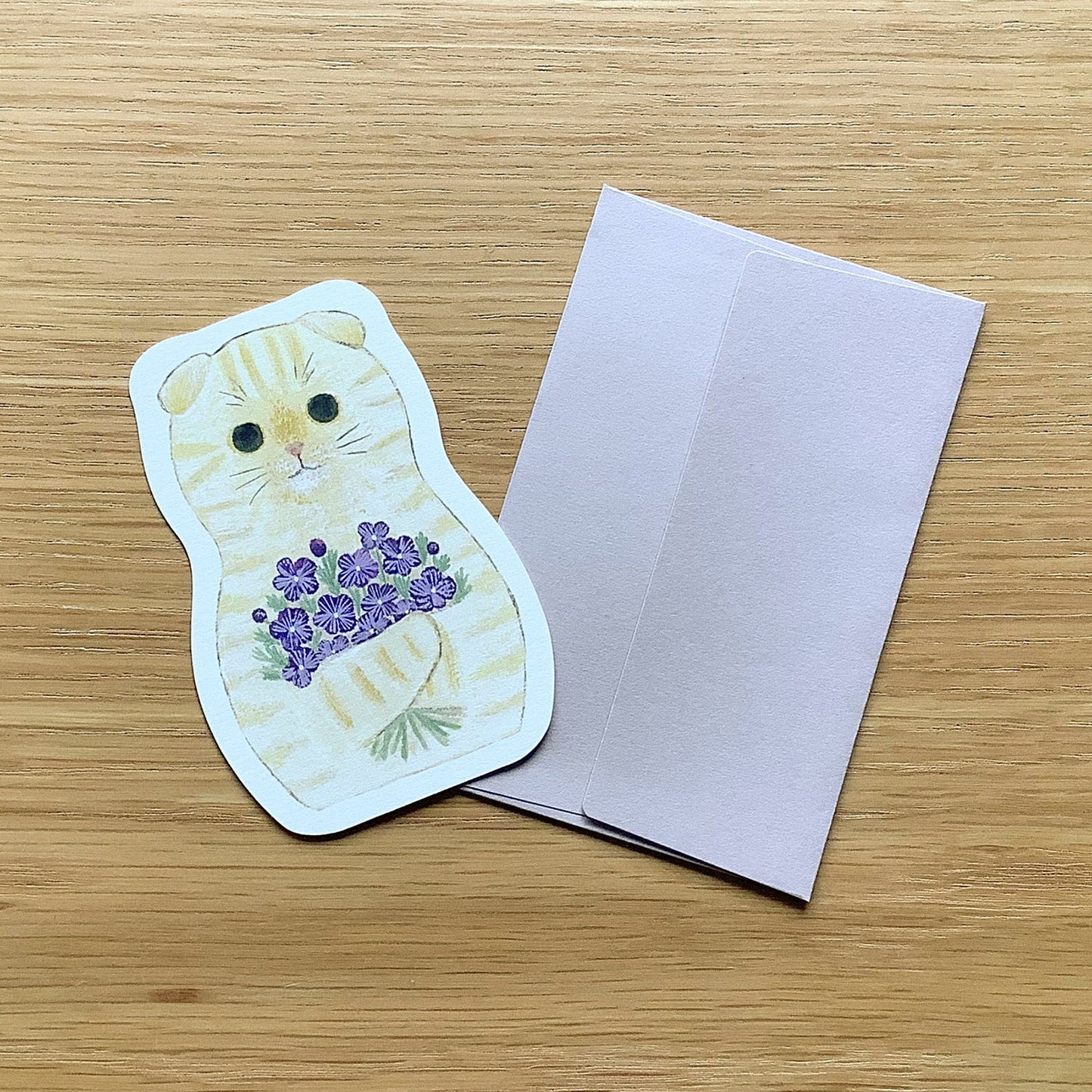 Mini Scottish Fold Greeting Card
