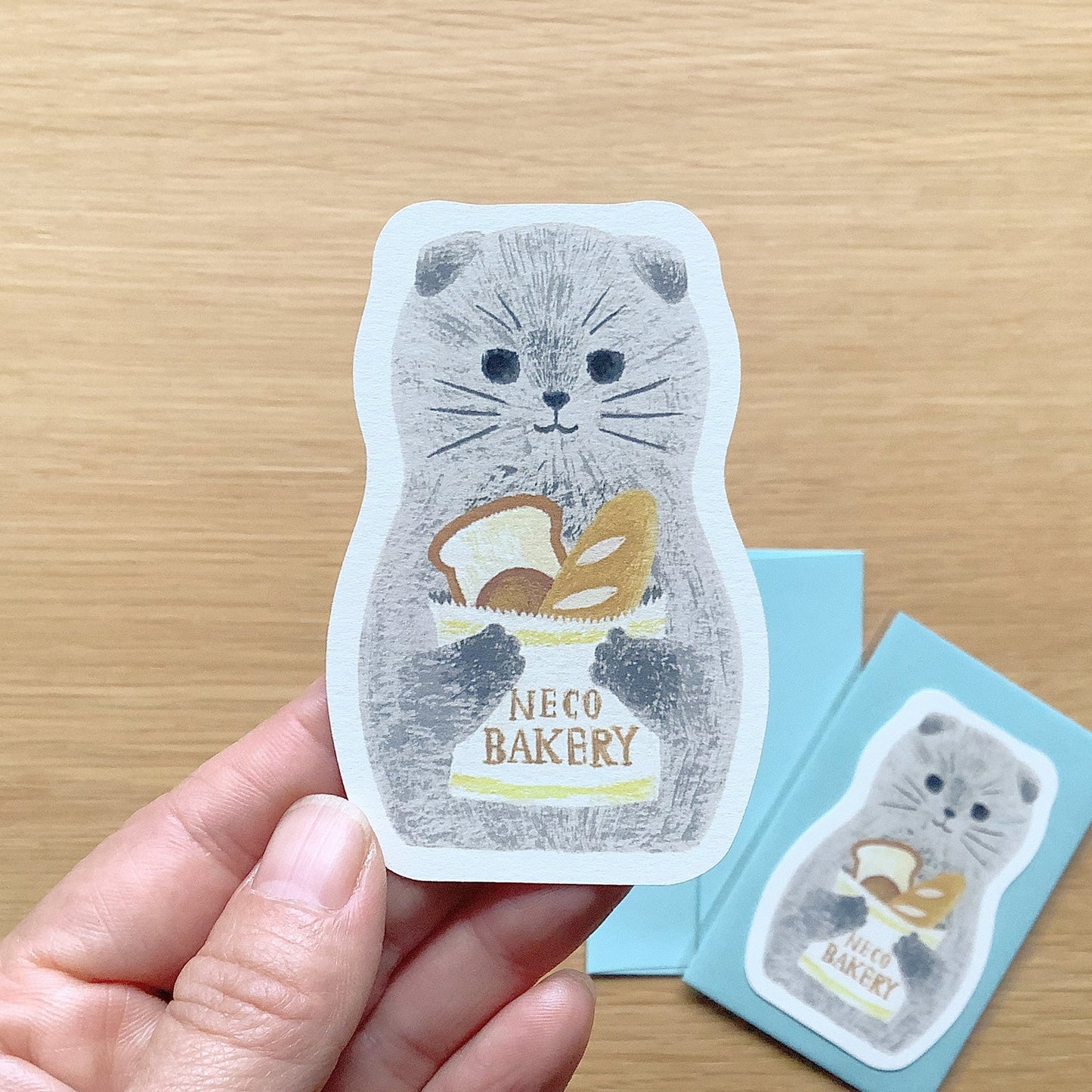 Mini Scottish Fold Greeting Card