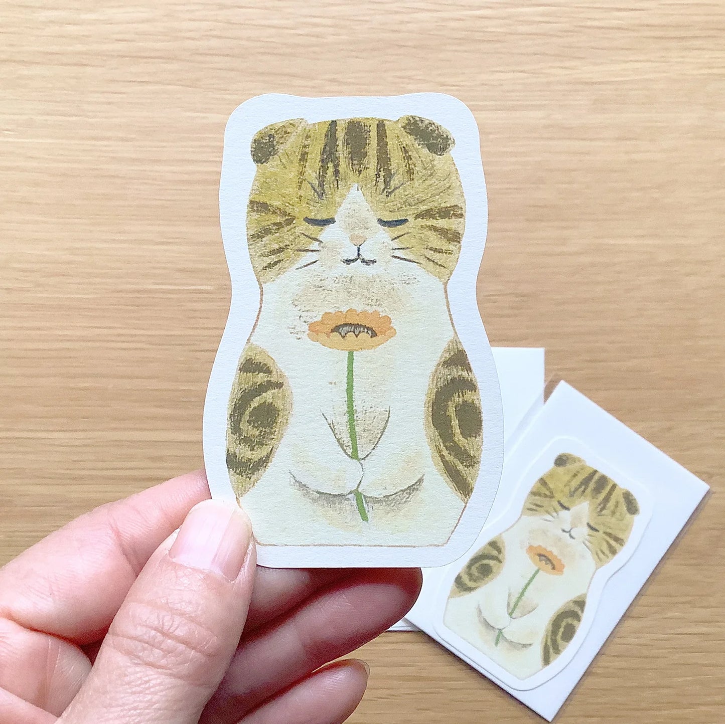 Mini Scottish Fold Greeting Card