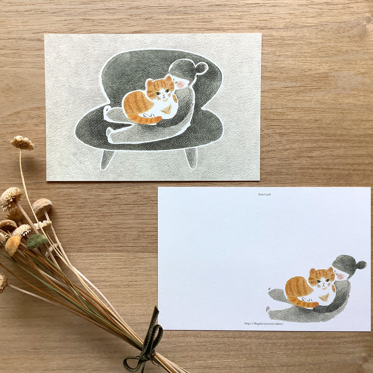 Cats & Us Postcard