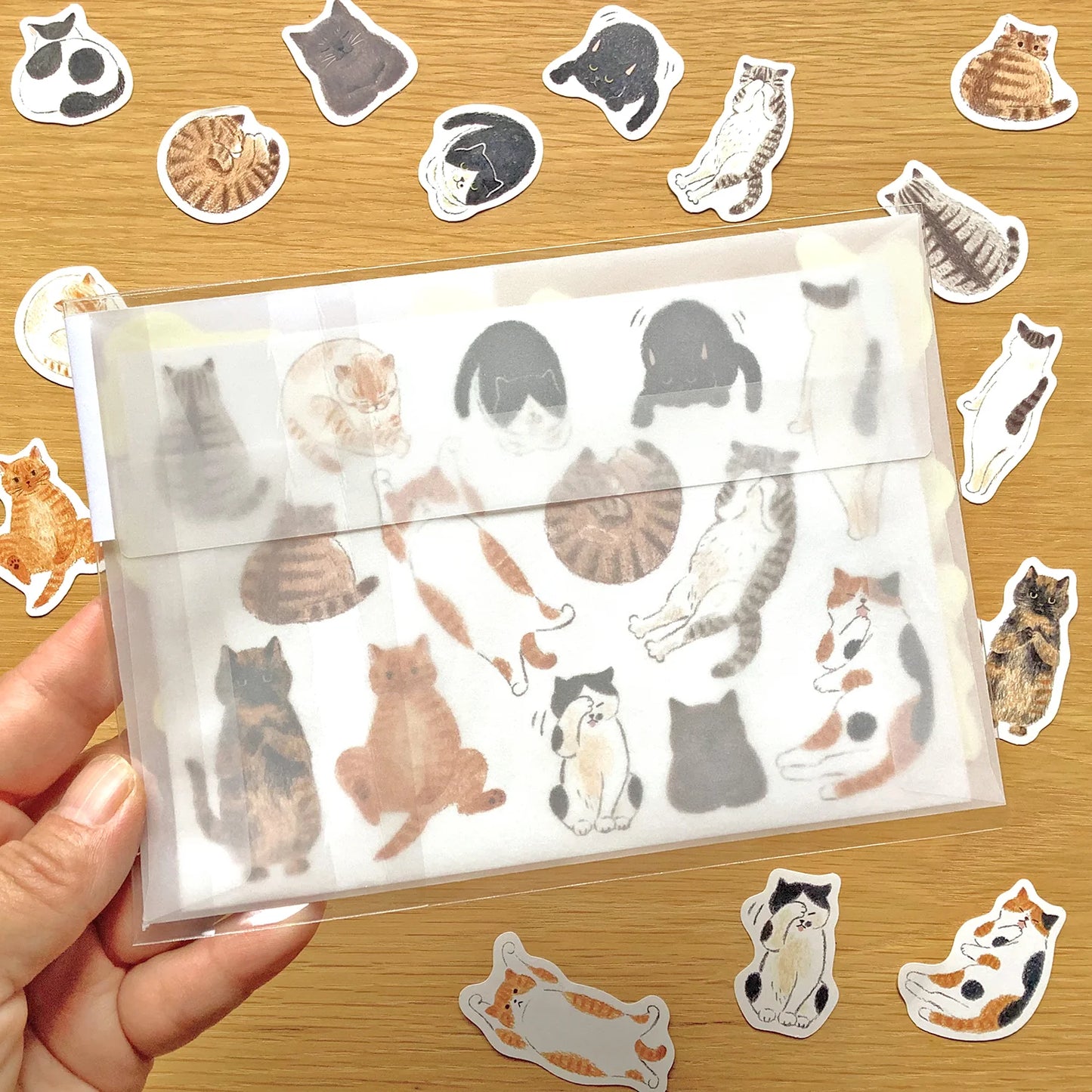 Cat Lover Flake Sticker Gift Set