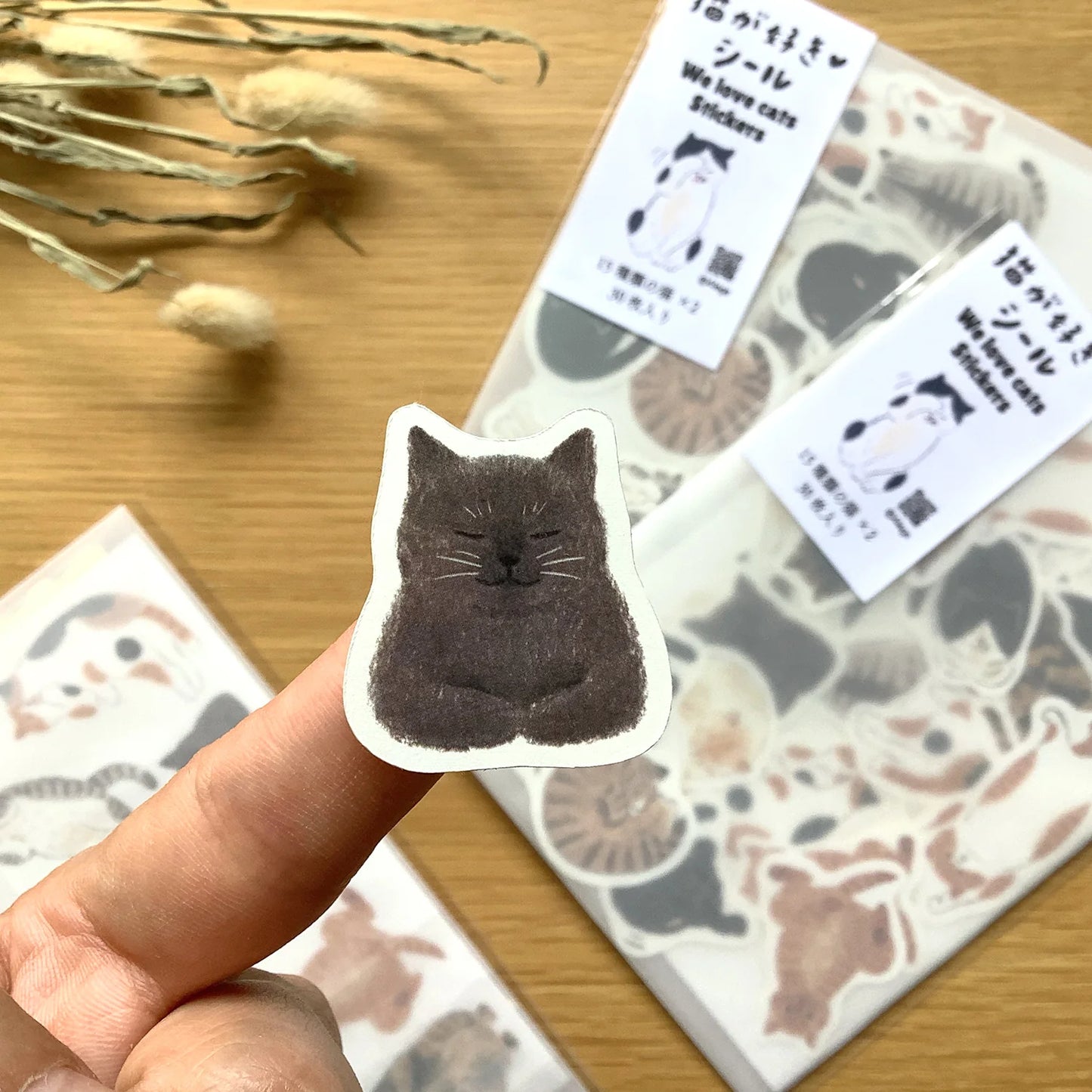 Cat Lover Flake Sticker Gift Set