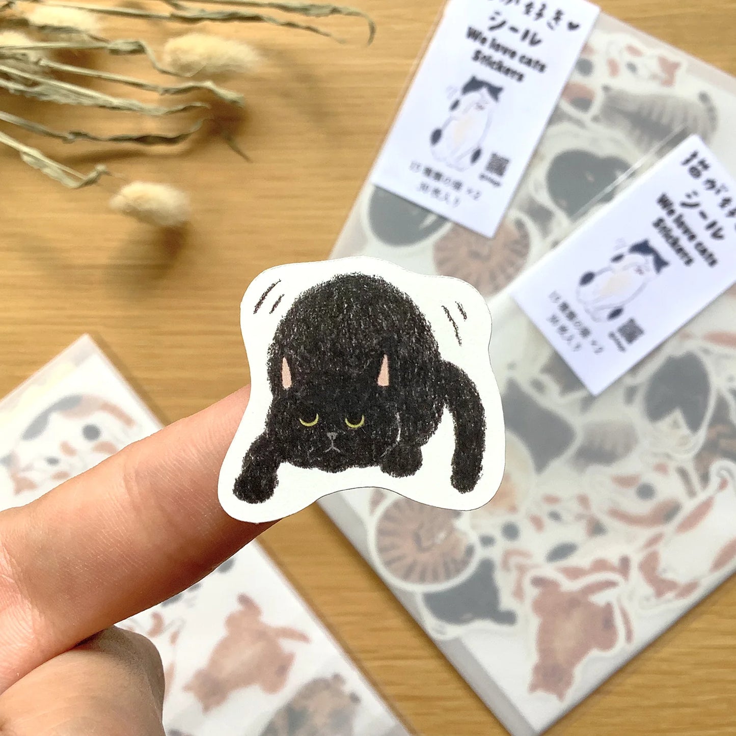 Cat Lover Flake Sticker Gift Set