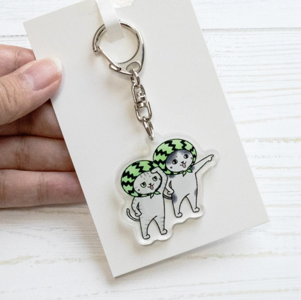 Watermelon Explorers Keychain