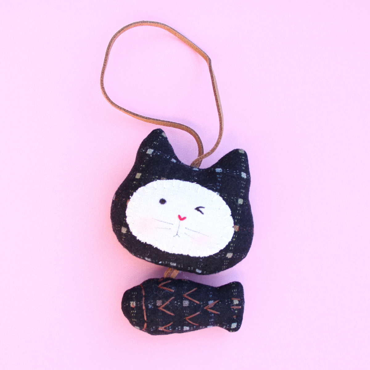 Little Cat’s Catch — Handmade Fabric Charm