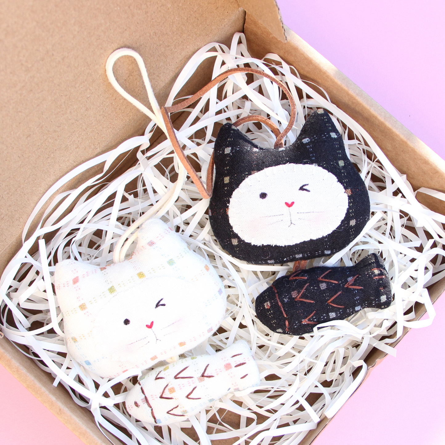 Little Cat’s Catch — Handmade Fabric Charm