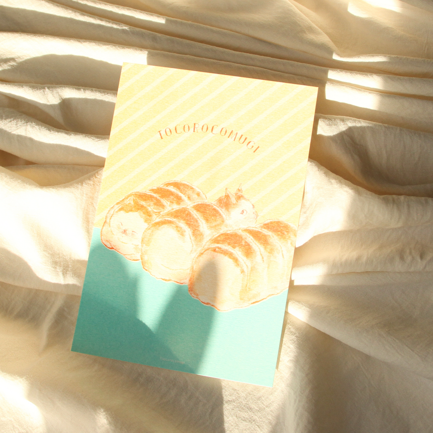 Retro-Printed Komugi Café Postcards