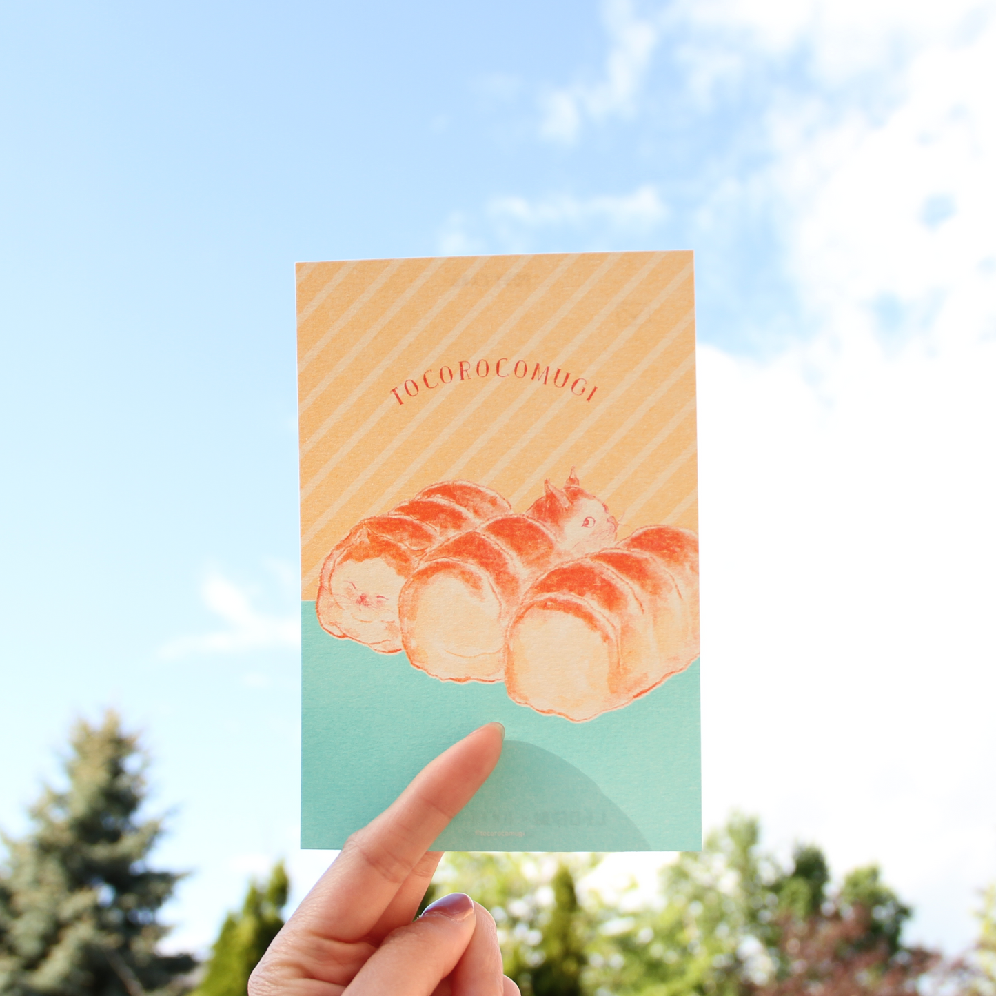 Retro-Printed Komugi Café Postcards