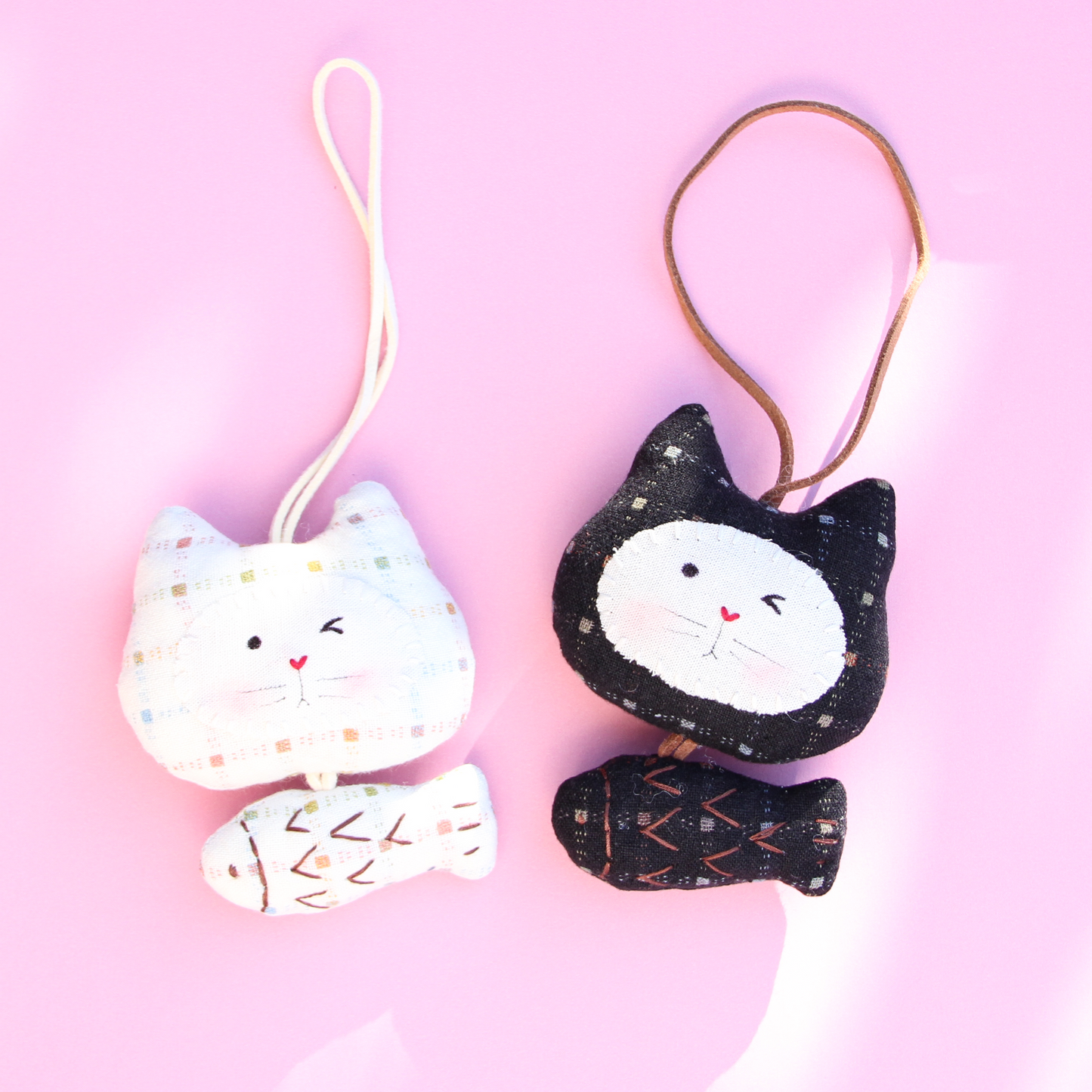 Little Cat’s Catch — Handmade Fabric Charm