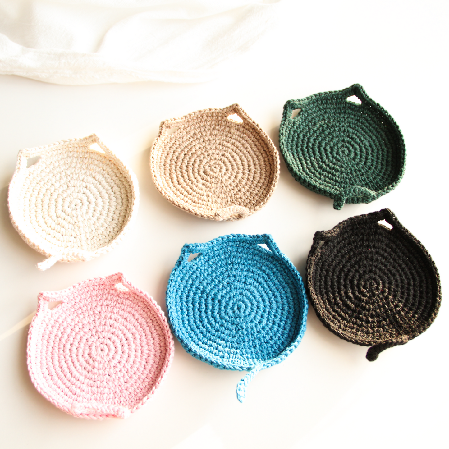 Handmade Crochet Cat Coaster