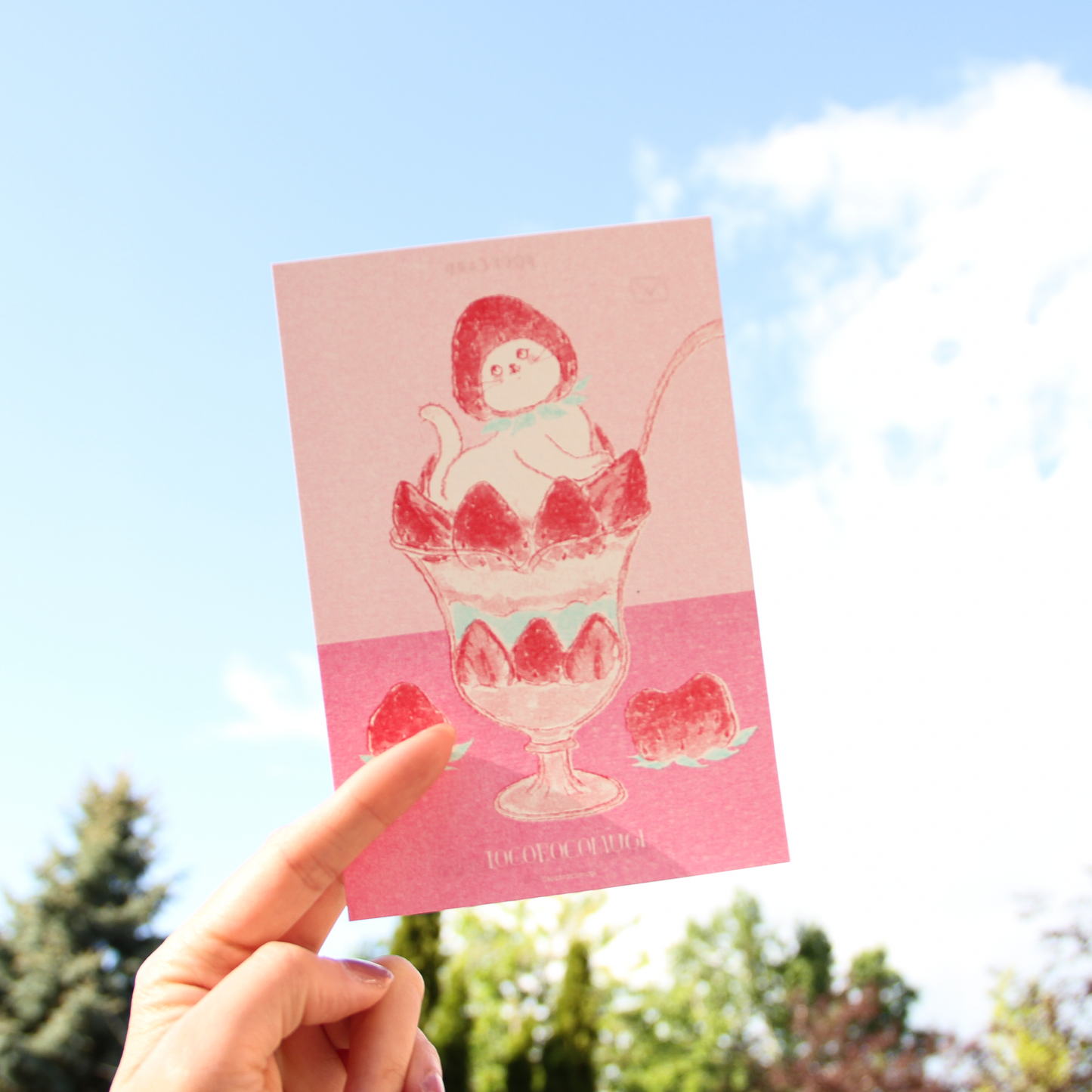 Retro-Printed Komugi Café Postcards