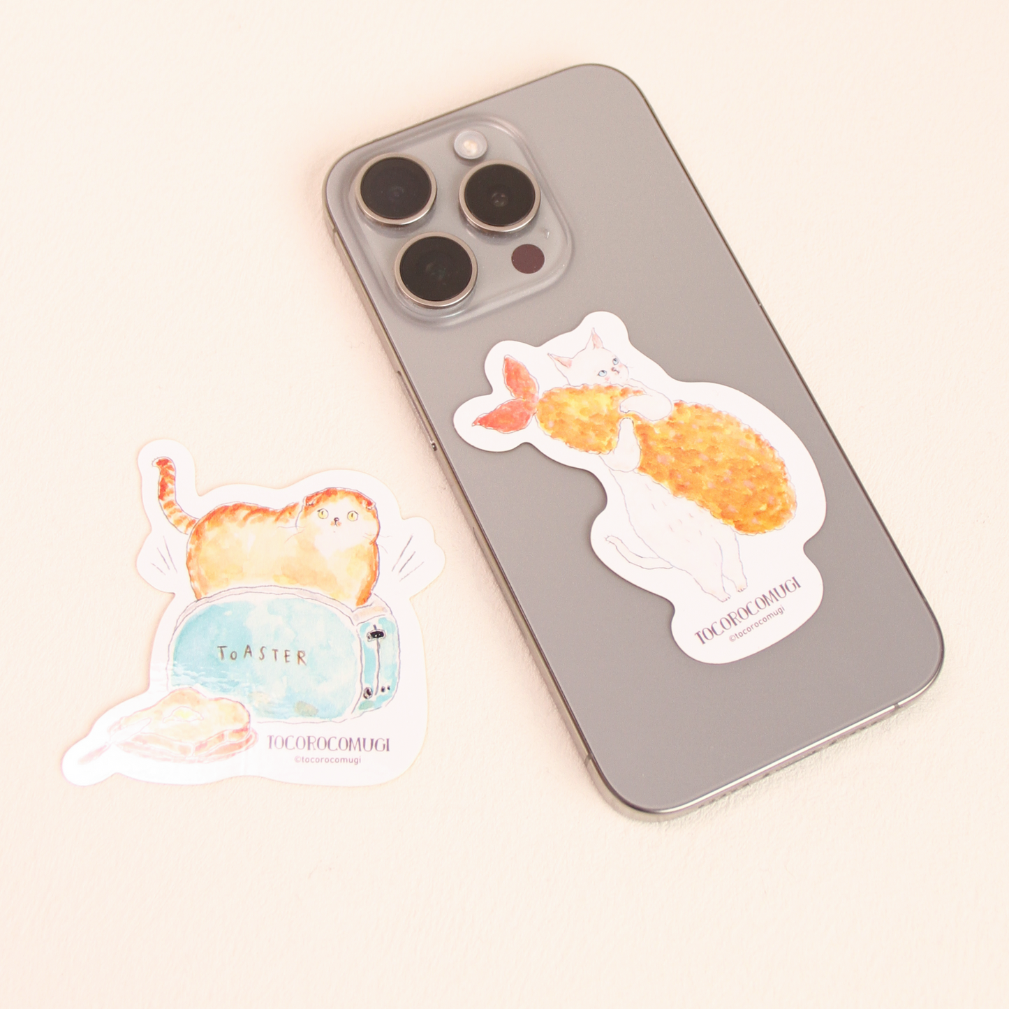Tokoro Komugi Cat Stickers